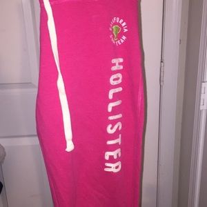 Hot pink Hollister sweatpants!